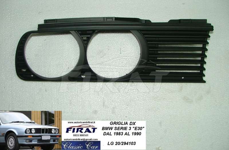 GRIGLIA BMW SERIE 3 E30 83-90 DX